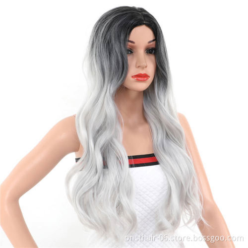 MYZYR private label synthetic wig 30Inchsyntheticwavy wig high quality heat resistant synthetic wigsynthetic wig vendor